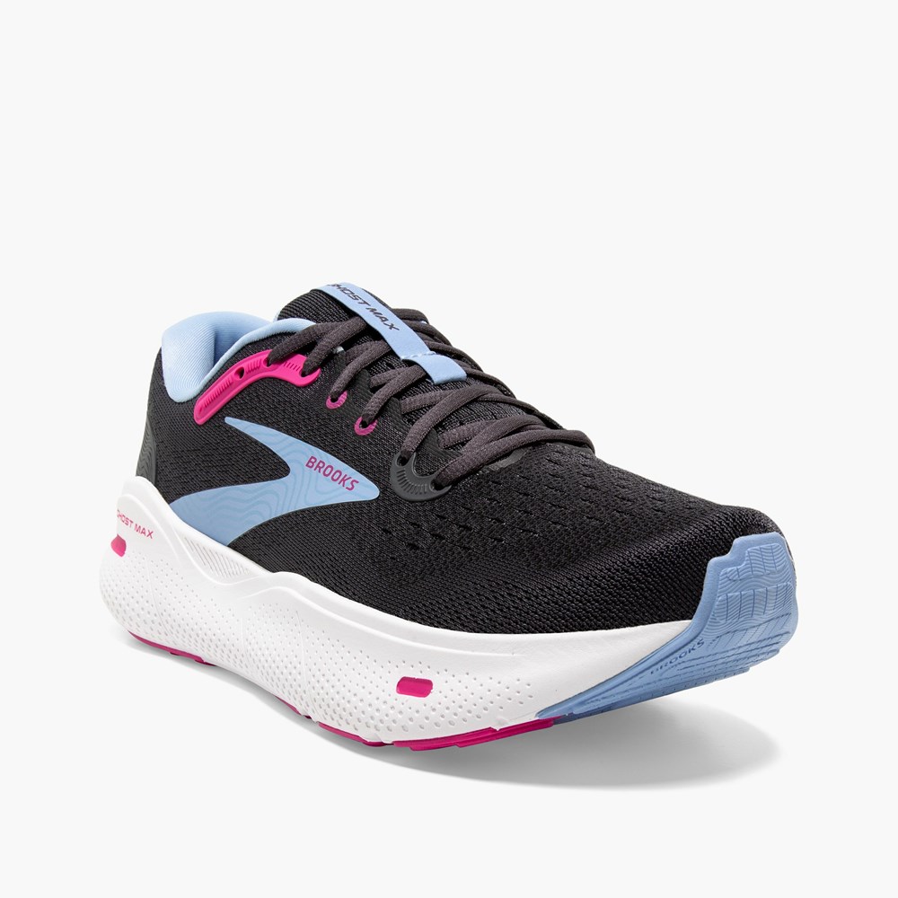 Chaussure Running Brooks Ghost Max Grise Bleu Rouge Femme | THO-8879699